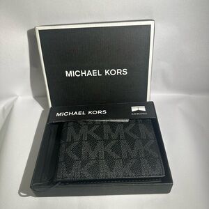 Michael Kors Charcoal Monogram Bifold Wallet